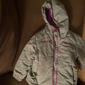 Marker grey and purple kids ski jacket